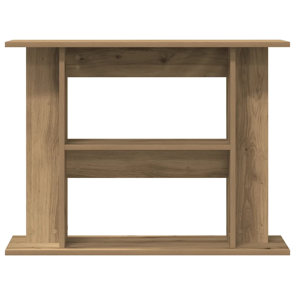 Supporto per acquario artigianale in rovere 80x35x60 cm in legno ingegnerizzato 857273