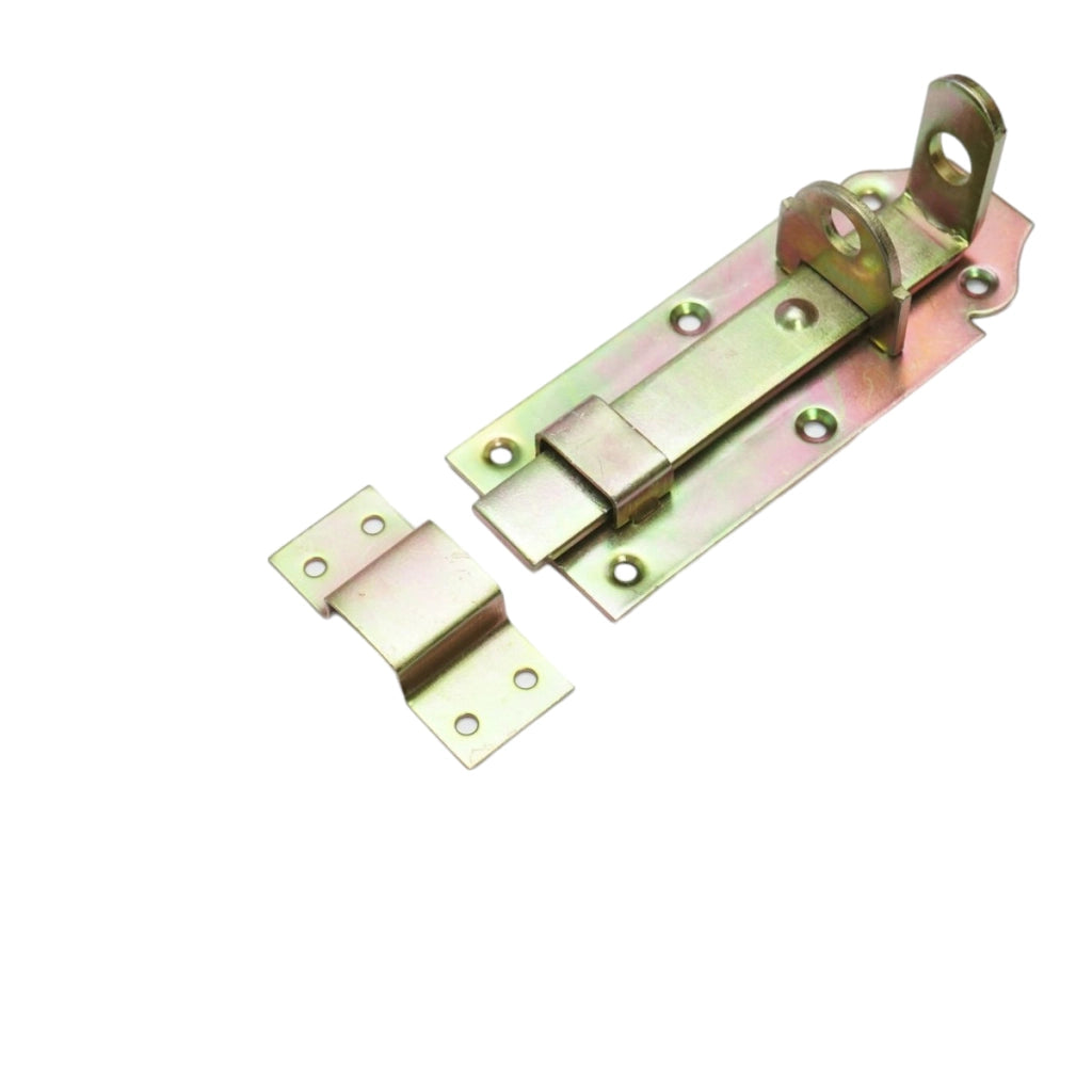 Chiavistello piatto da 120 mm con blocco per lucchetto