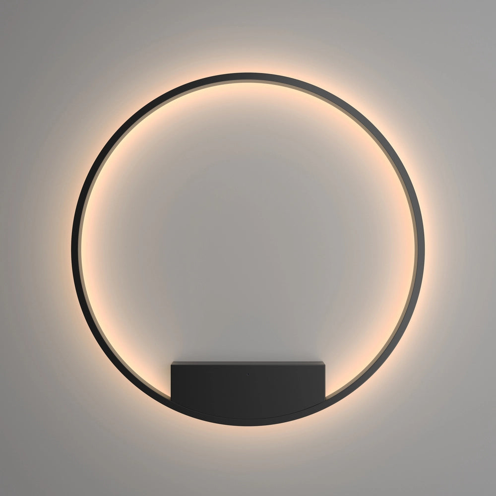 Maytoni applique moderna Rim 1 luce LED integrato nero alluminio