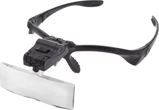 Vetrina con luce LED e Leva senza mani - 5 Lenti rimovibili per lettura e hobby