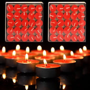 Candelabri decorativi da cerimonia 50 pezzi - candele circolari - durata 2 ore - senza fumo - per decorazione di matrimoni - fiammiferi di cotone - candele a cera