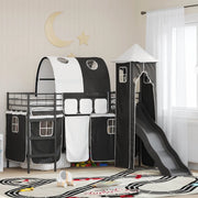 Struttura del letto loft per bambini Nero 90 x 190 cm Metallo 42020873