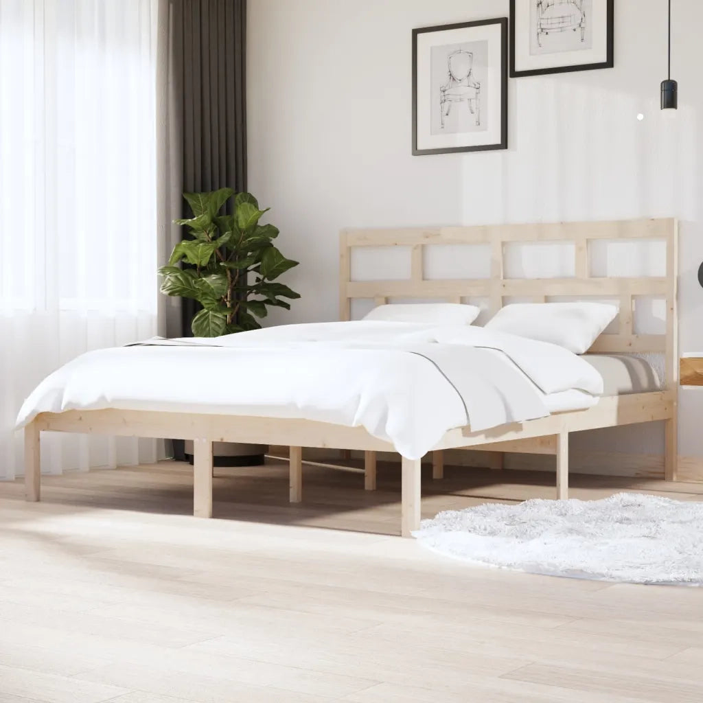 Giroletto-Struttura Letto in Legno Massello di Pino 160x200 cm 467339