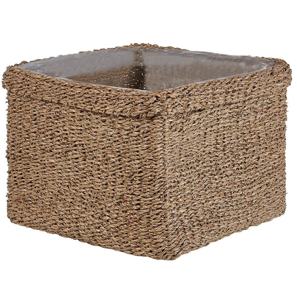 Set di 3 vasi per piante alghe naturali 23 x 34/ 27 x 36/ 30 x 45 cm Accessorio per la casa Fioriera stile boho