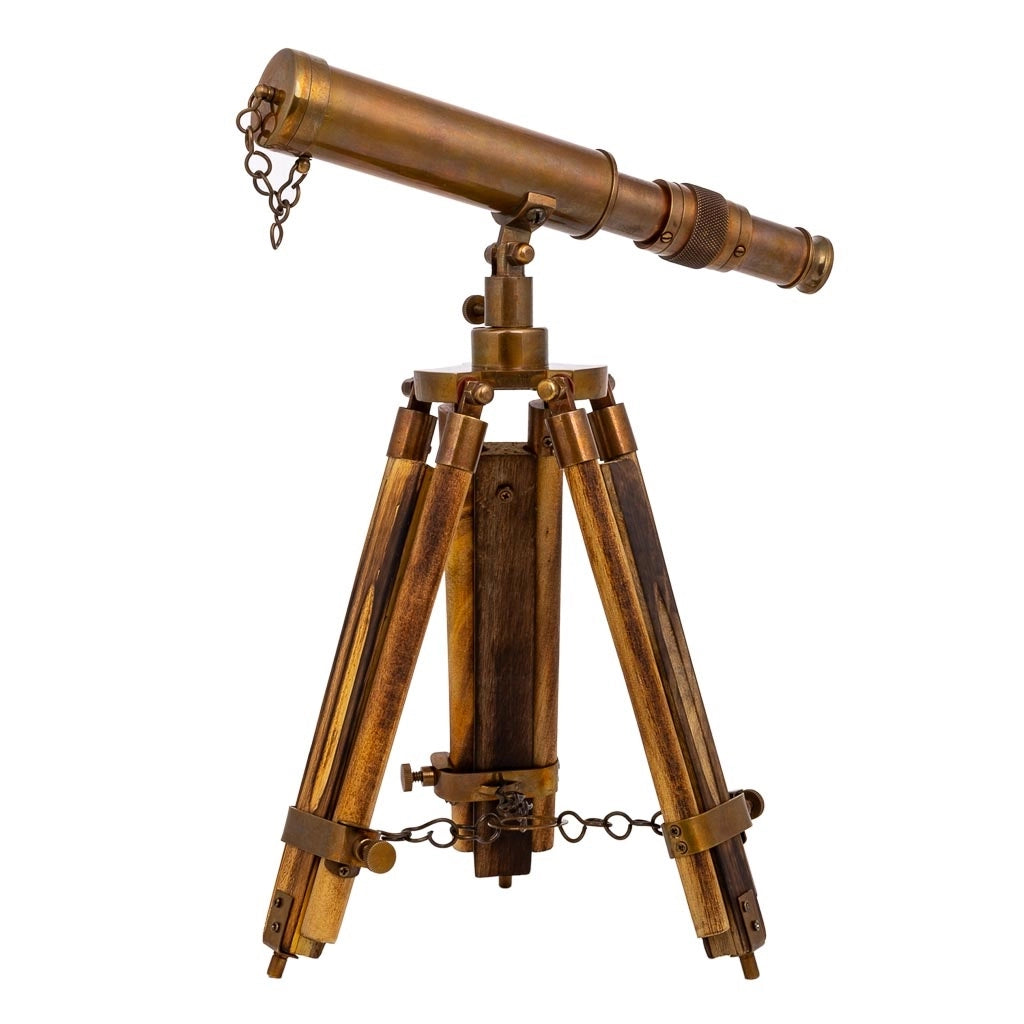 Telescopio con treppiede in legno e metallo 4x2x25h