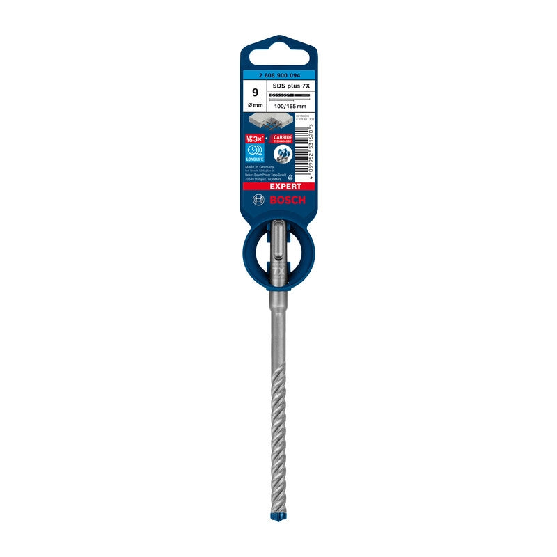 BOSCH-A PUNTA SDS PLUS-7X EXPERT  9X100/165 MM- 1,0 pz