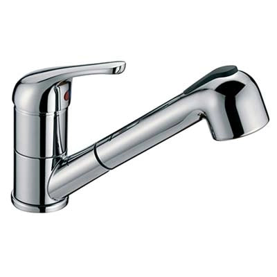 MISCELATORE LAVELLO DOCCIA ESTRAIBILE CROLLA  OTTONE CROMATO