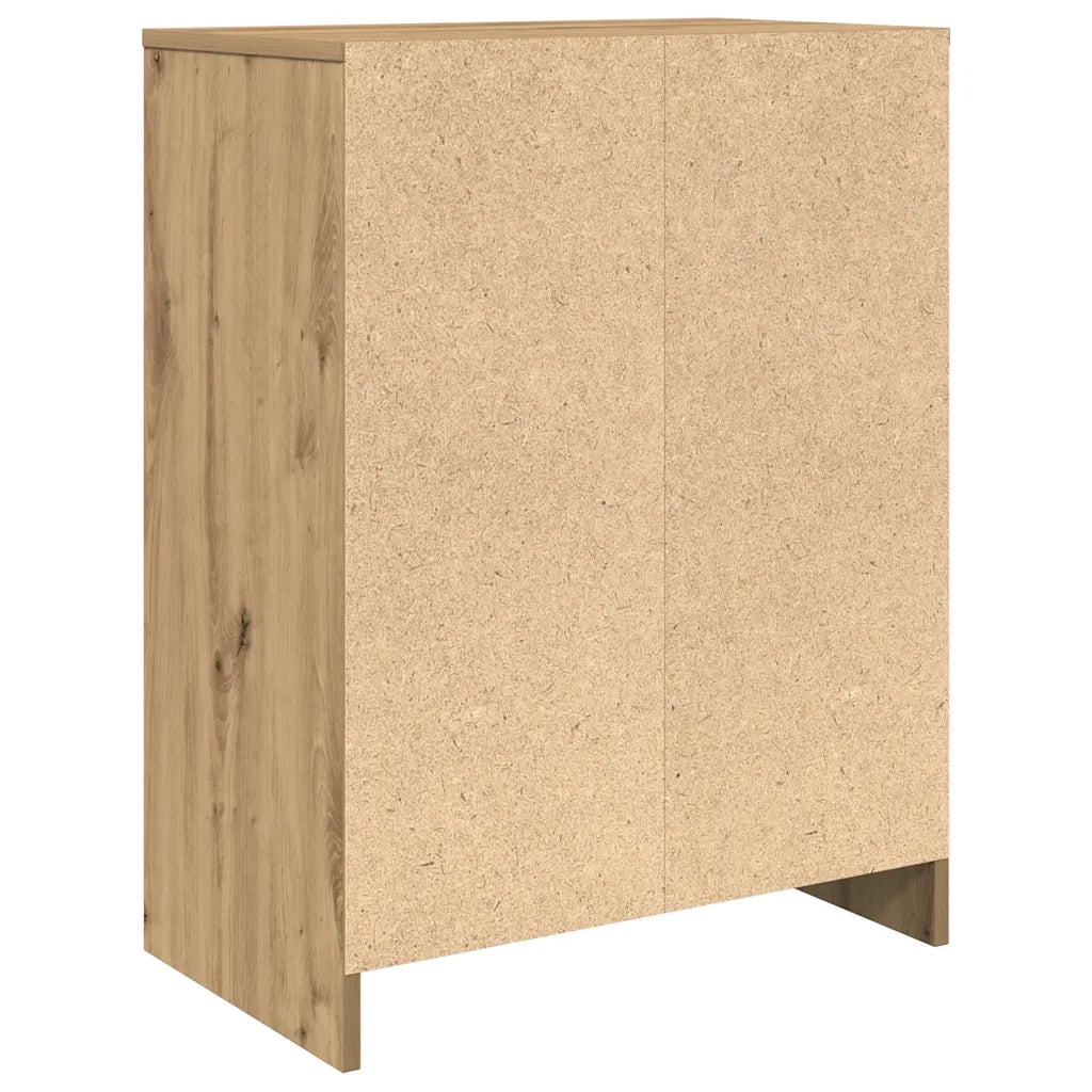 Scarpiera Rovere Artigianale 57x34x76 cm in Legno Multistrato