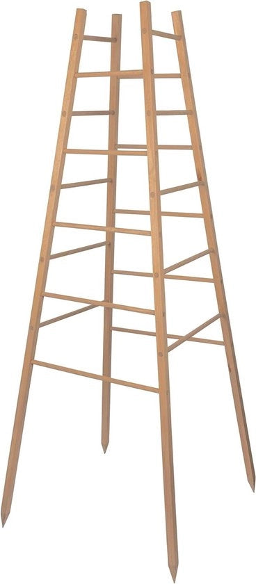 Sostegno per piante piramide | Diboscia 50 x 50 x 145 cm | Aiuto alla crescita per piante sostegno per viti e trellis per piante torre di sostegno per piante | Certificato FSC