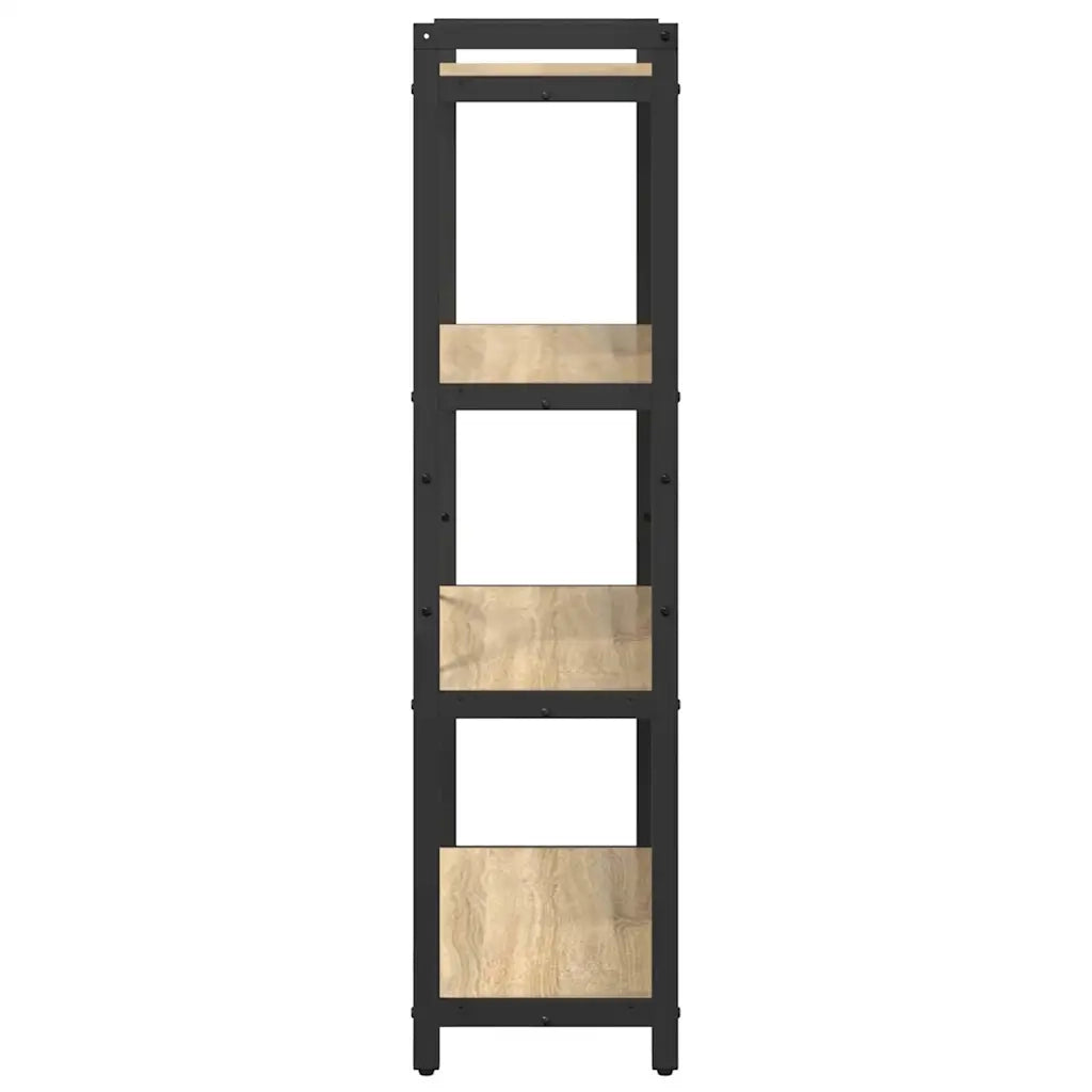 Libreria-Scaffale per Libri-Mobile di Stoccaggio Rovere Sonoma 80 x 30 x 120 cm Legno multistrato