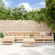 Set Salotto da Giardino 7 pz in Legno Massello di Pino 3186417