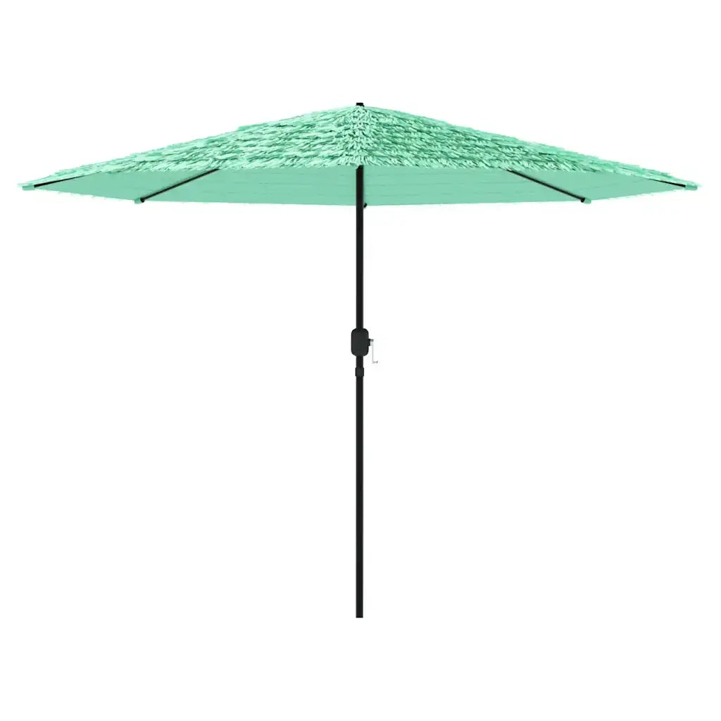 Ombrellone Giardino con Palo in Acciaio Verde 324x324x247 cm