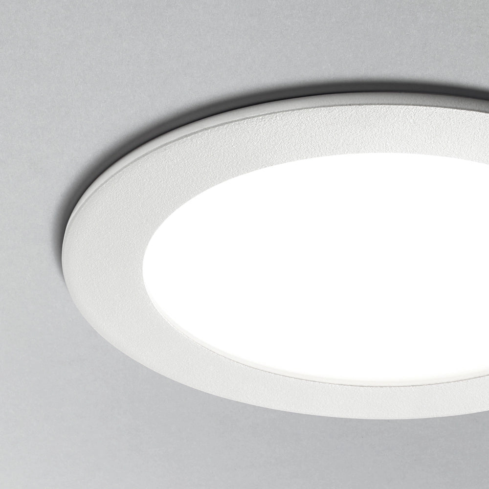 Faretto Da Incasso Moderno Groove Alluminio Bianco Led 20W 3000K D16,8Cm