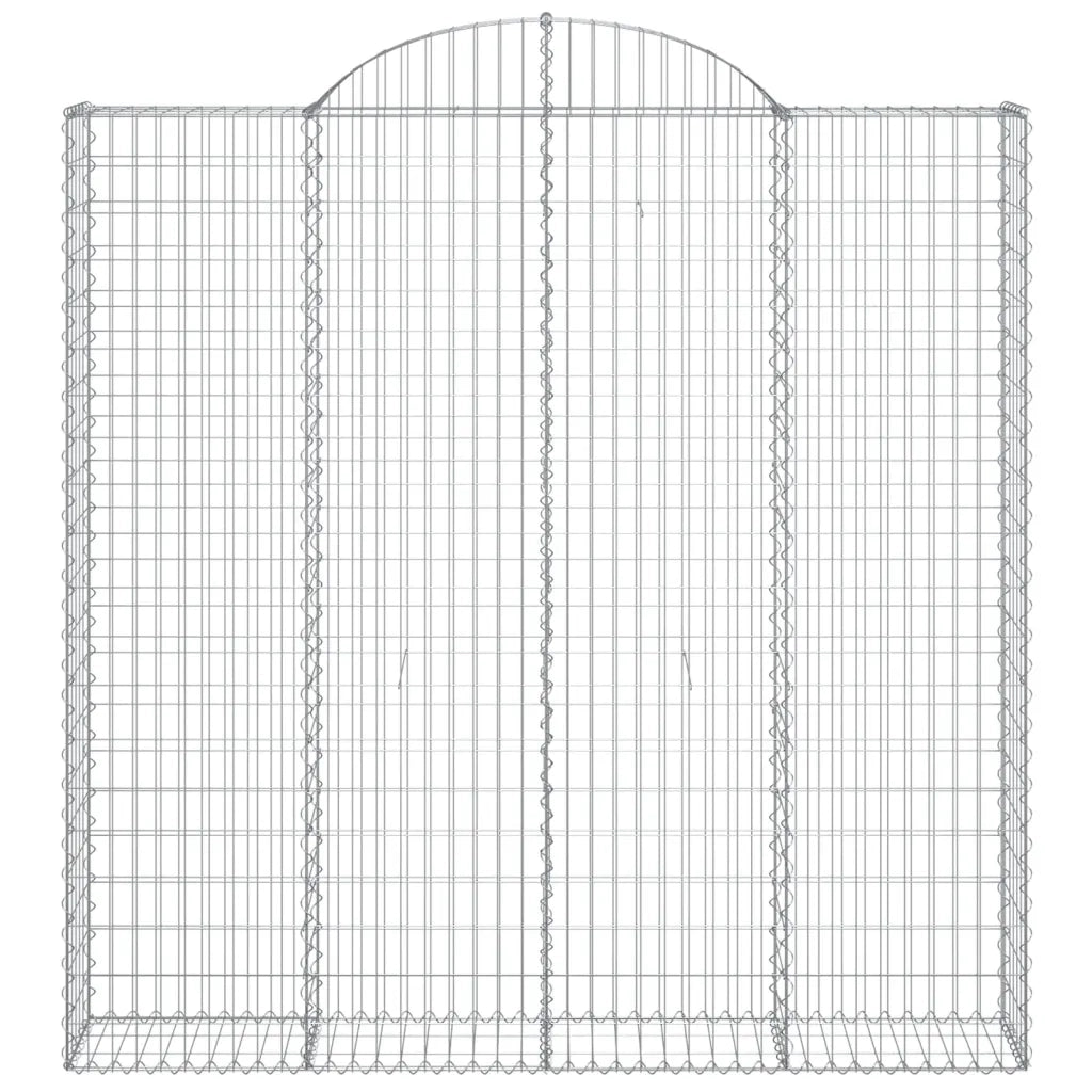 Cesti Gabbioni ad Arco 2 pz 200x30x200/220 cm Ferro Zincato 3146215