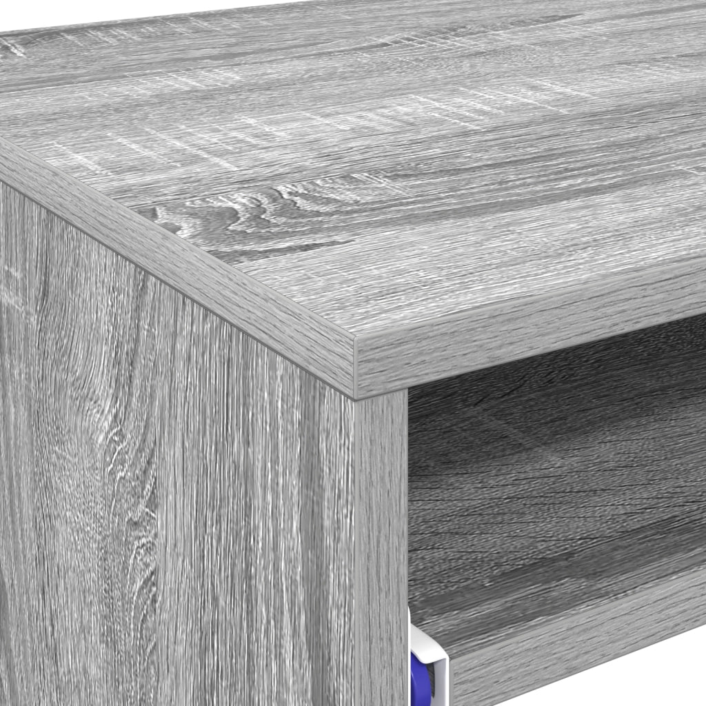 Scrivania per Computer Grigio Sonoma Legno ingegnerizzato Compatta