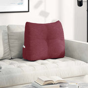 Cuscino per Schiena Rosso Vino 60 x 24 x 50 cm Tessuto 42014386