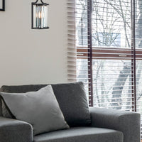 Applique Contemporanea Victoria Acciaio Nero Vetro 1 Luce E14