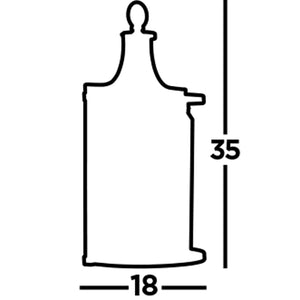 Applique Contemporanea Victoria Acciaio Nero Vetro 1 Luce E14