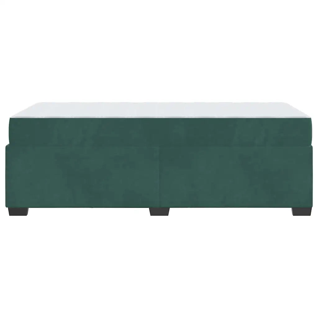 Struttura del letto Verde Scuro 90 x 200 cm Tessuto