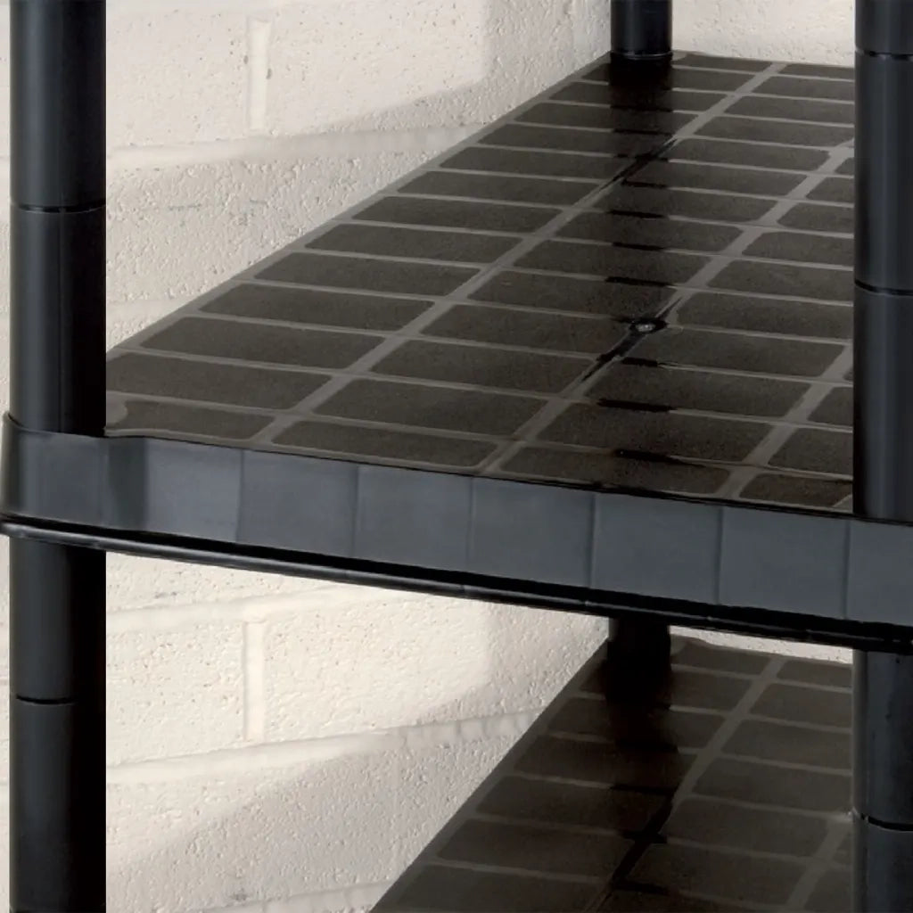 Scaffale a 5 Ripiani Nero 274,5x45,7x185 cm in Plastica CFW6412999