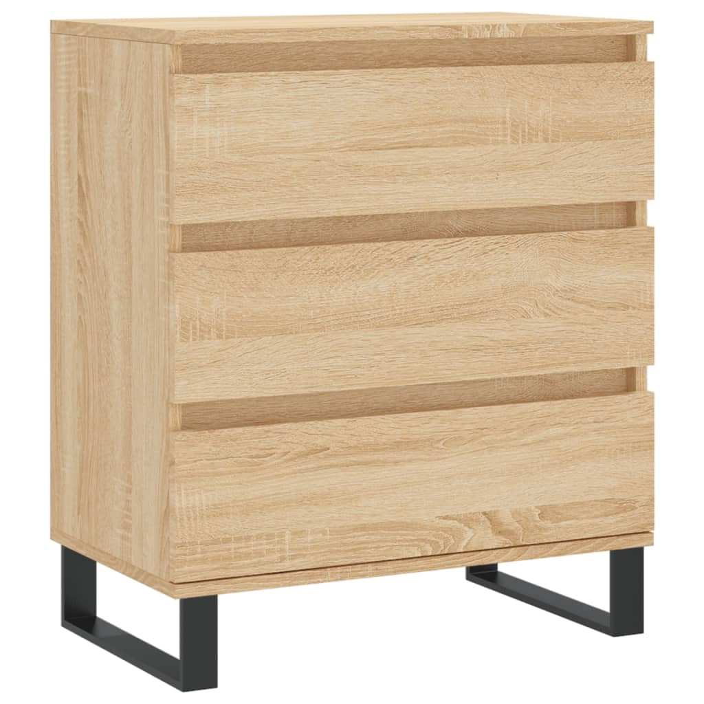 Buffet credenza cassettiera armadio mobile contenitore organizer cucina soggiorno rovere Sonoma 60 x 35 x 70 cm legno ingegnerizzato marrone 02_0031611