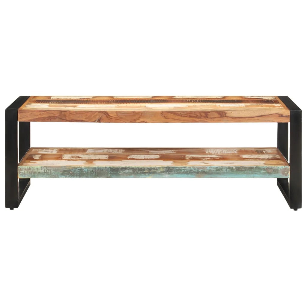 Tavolino da salotto | Tavolino da caff¨¨ | Tavolino da Soggiorno 120x60x40 cm in Legno Massello di Recupero