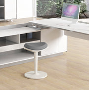 Sgabello ergonomico da ufficio regolabile grigio