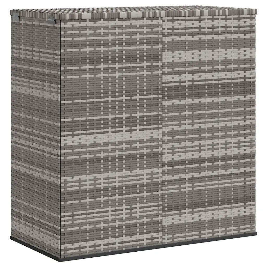 Contenitore da Giardino in Rattan PE 100x49x103,5 cm Grigio 317225