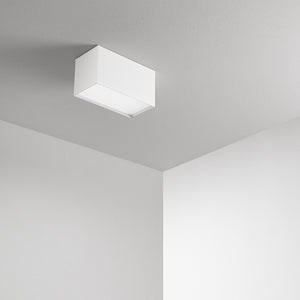 Plafoniera Moderna Tric Metallo Bianco Led 20W 3000K Ip20