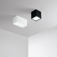 Plafoniera Moderna Tric Metallo Bianco Led 20W 3000K Ip20