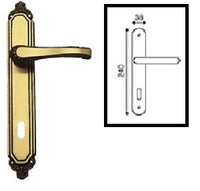 MANIGLIA ROSELLA/FLORA C/PL.Q.8 C/MOLLAOF 110 INTERASSE 90