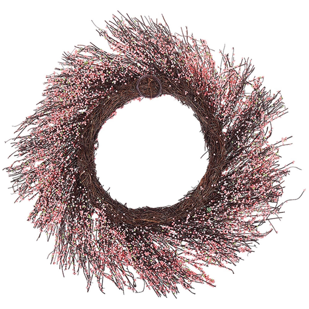 Ghirlanda Porta Rosa Fatto A Mano Decorativo Fiore Artificiale Rotondo 50 cm Tavolo Decorazione Parete Stile Rustico Tradizionale