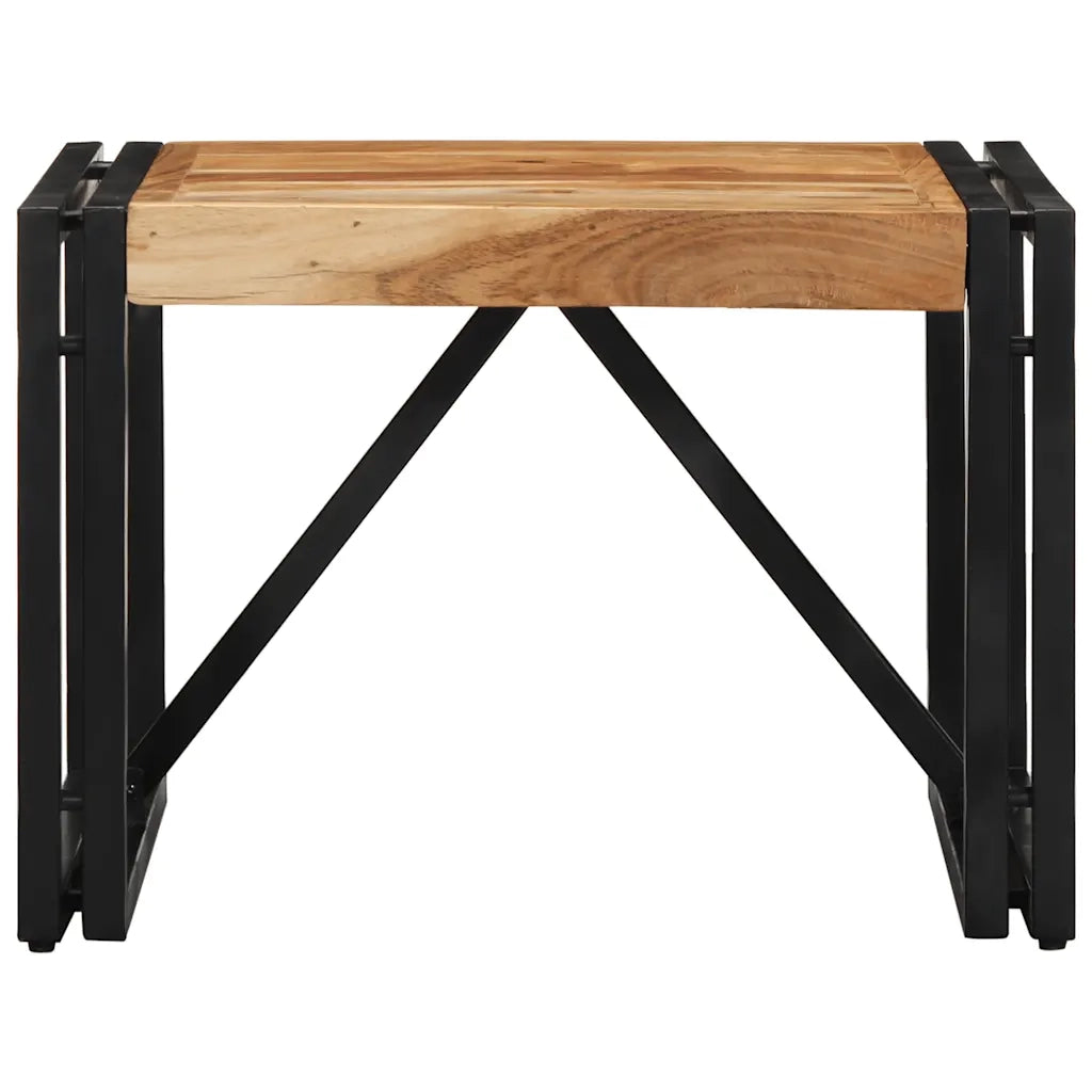 Tavolino da CaffÃ¨ 50x50x35 cm Legno Massello di Acacia