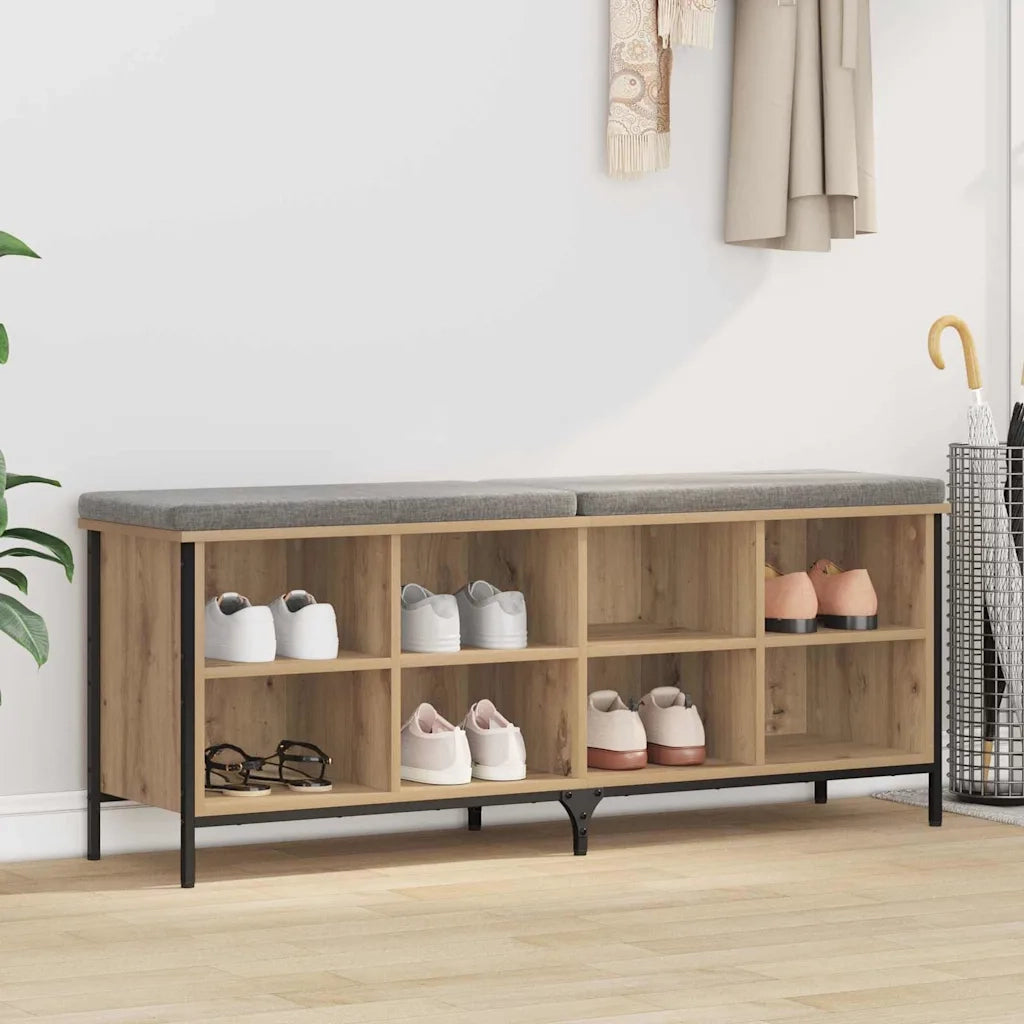 Mobile per scarpe-Scarpiera Rovere artigianale 131 x 35 x 50 cm