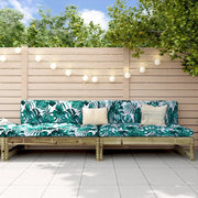 Divano componibile-Divani Centrali da Giardino 2pz 120x80 cm Legno Impregnato Pino
