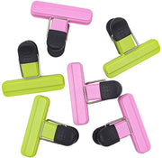 Clip per sacchetto alimentare 6 pezzi - Clip in plastica riciclabile - Clip aereostatica - Clip con presa robusta - Ideali per cucina e preparazione alimentare - Dimensioni 6,8 x 7,8 cm - Clip per sacchetti alimentari