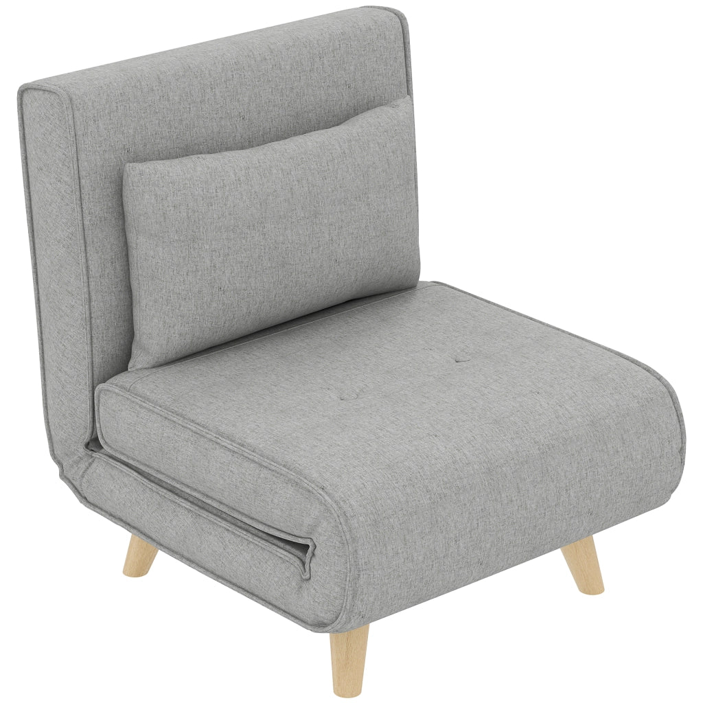 Poltrona reclinabile ¨C zephmum ¨C Tessuto grigio chiaro