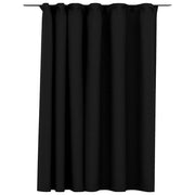Tenda Oscurante Effetto Lino con Ganci Antracite 290x245 cm