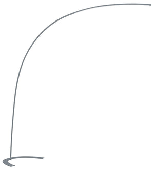 Piantana da Interno a LED in Metallo Titanio