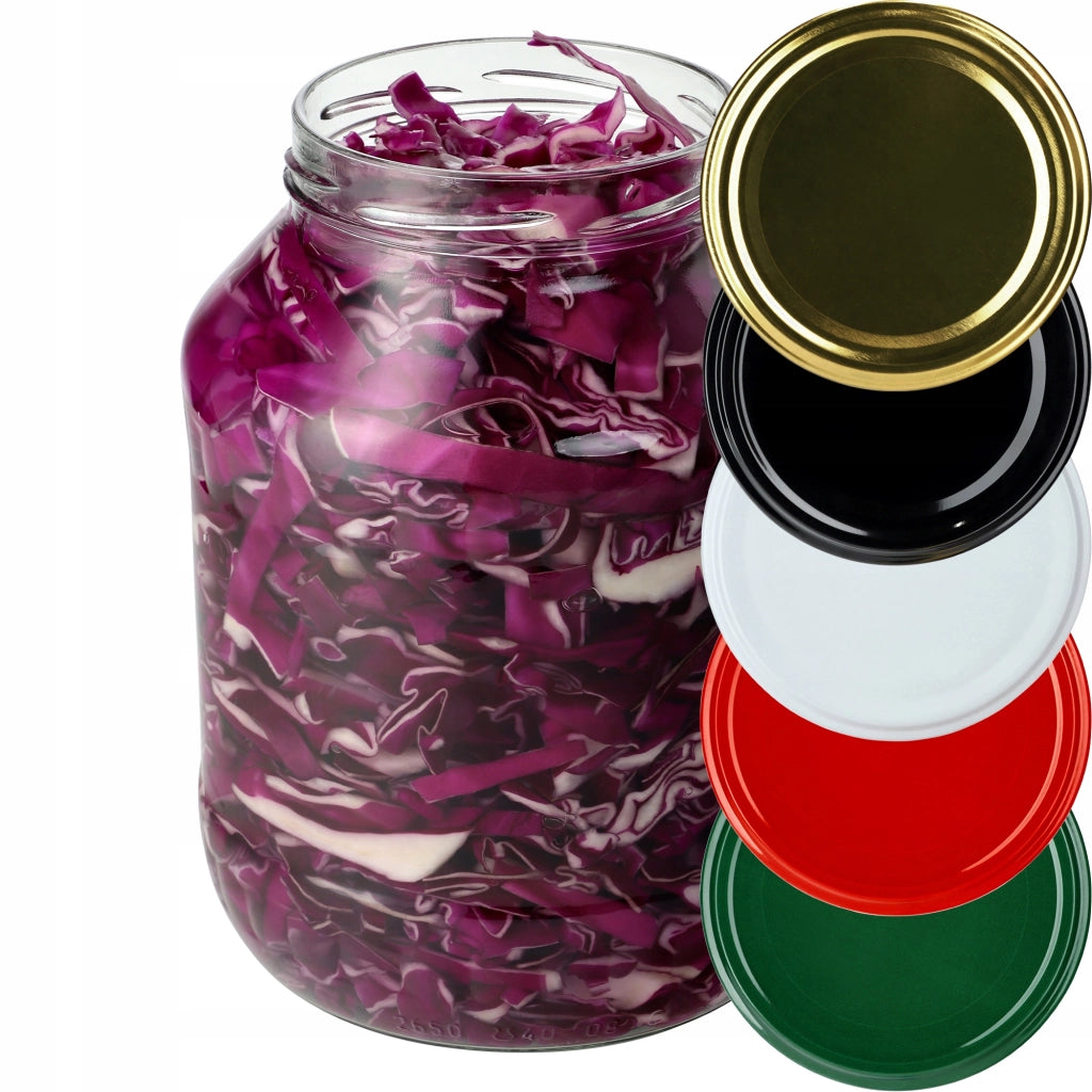 Barattoli in vetro KADAX da 2,5 litri per miele e conserve, con coperchi, 1 pz. Fi100
