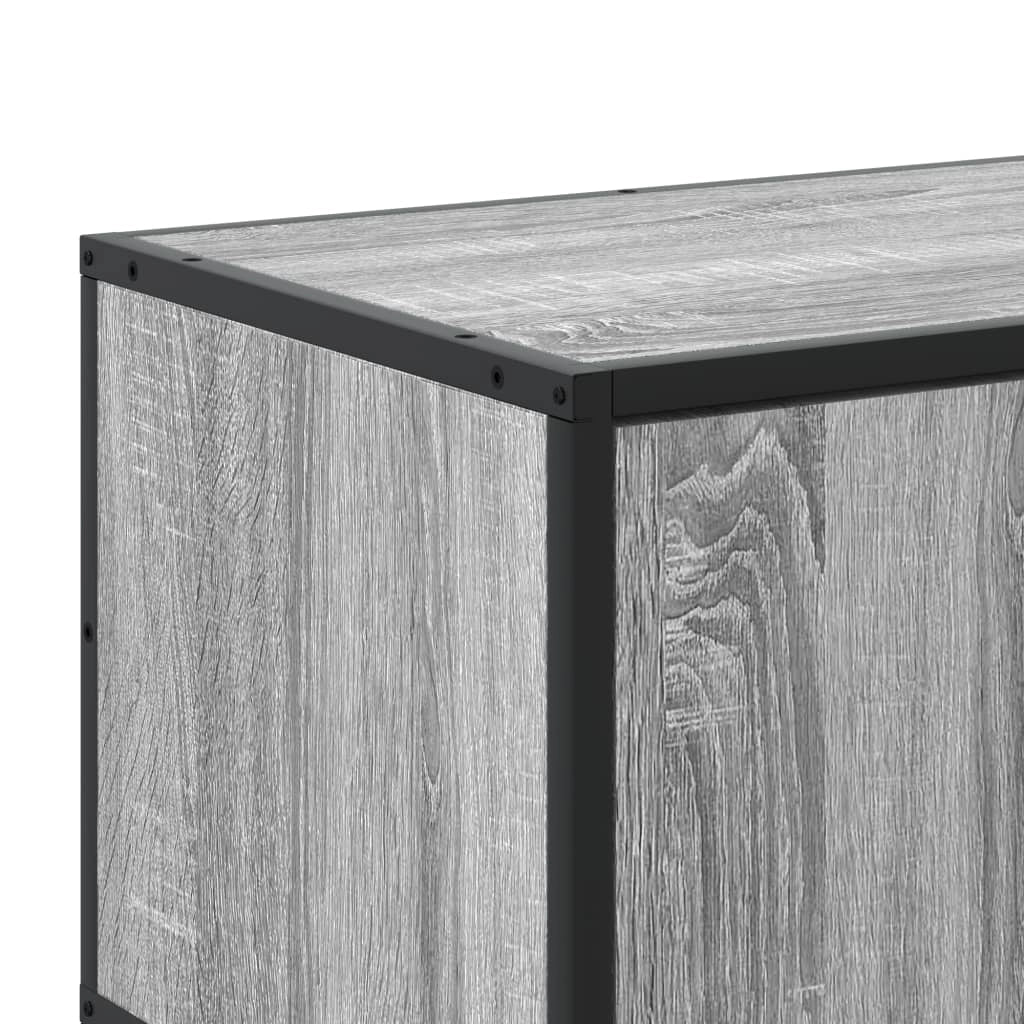 Mobile TV multimediale mensola TV credenza TV sala da pranzo soggiorno camera da letto Sonoma 210 x 35 x 41 cm legno ingegnerizzato grigio 02_0028441