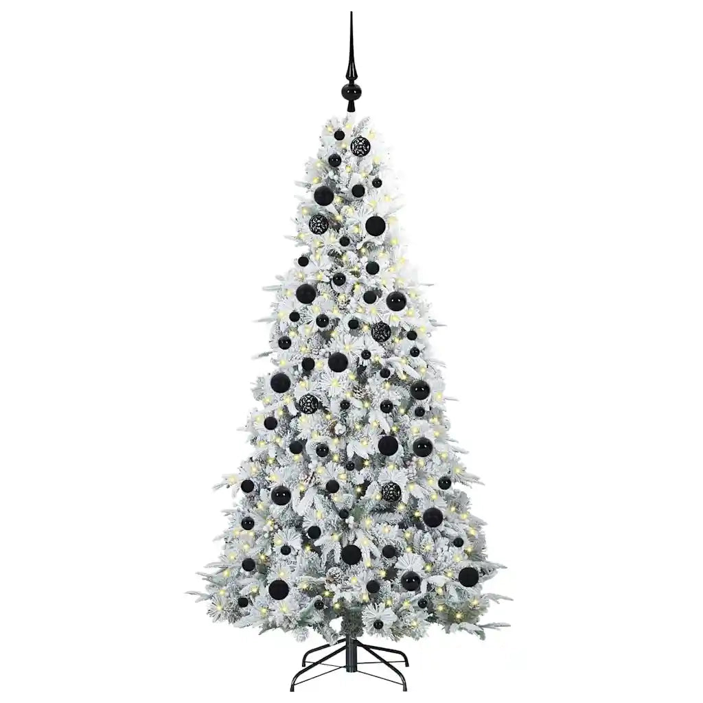 Albero di Natale Artificiale con Rami Pieghevoli Bianco 180 cm 3397485