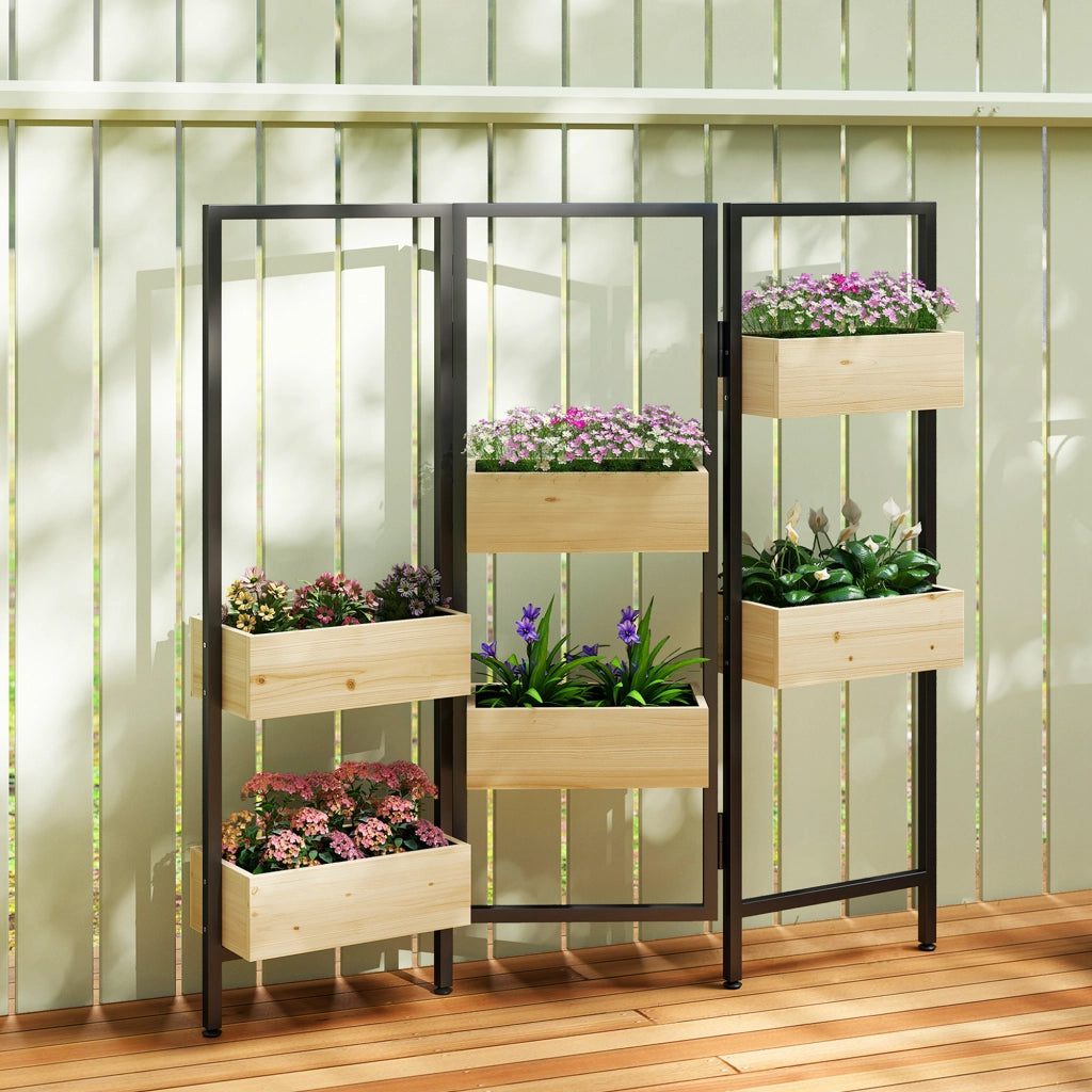 Fioriera con griglia pieghevole ¨C Zephmum ¨C Verde 6 pezzi