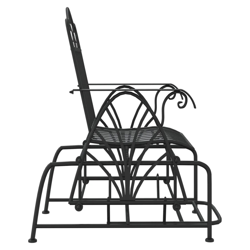Panca Glider 61 cm Nera in Acciaio 318834
