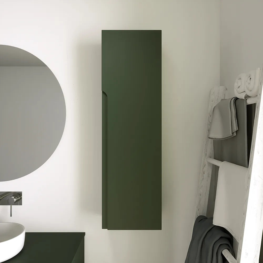 Colonna bagno sospesa altezza 100cm verde foresta reversibile | Ardenne