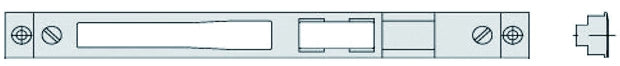 Cisa CONTROPIASTRA REGOLABILE PER SERRATURE Art. 06463 mm. 230x22