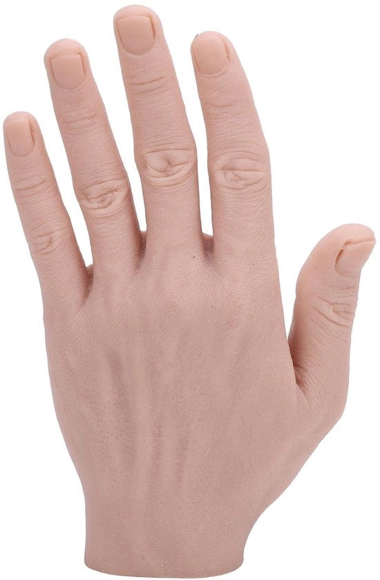 Manichino a Silicone Realistico - Flessibile - Riciclabile - Adatto per Principianti - Uomo - Silicone morbido - Manichino a mano