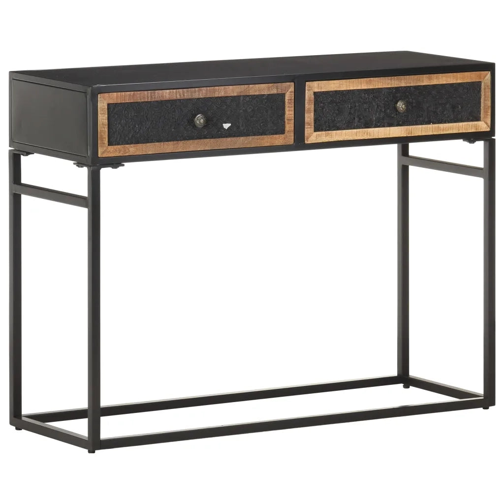 Tavolo Consolle 100x35x75 cm in Legno Massello di Mango 323151