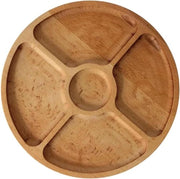 Tavolo da formaggi - 28 cm - legno - 5 cassettoni - antipasti - formaggi e snack - tavola da formaggi - carne - formaggi - tavola da formaggi