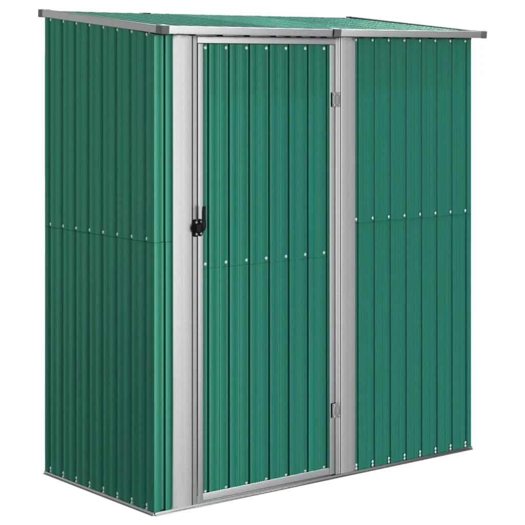 Casetta da giardino cabina ripostiglio casetta da esterno robusta casetta per attrezzi 180,5 x 97 x 209,5 cm acciaio zincato verde 02_0022346